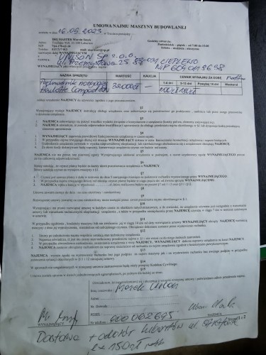 Podnośnik koszowy 28 metrów usługi minikoparką Lubartów
