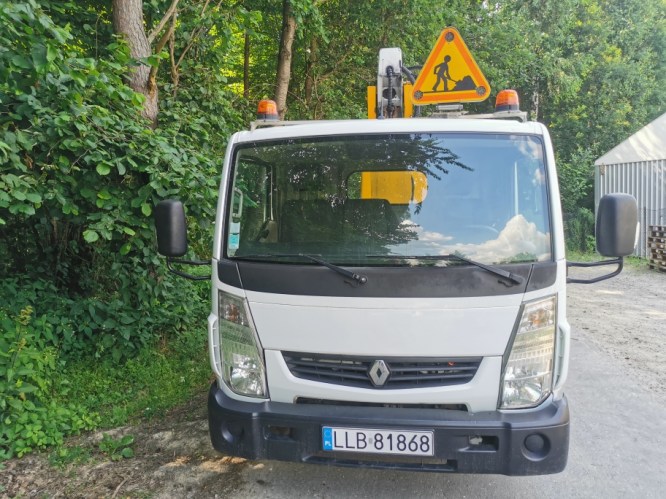 Podnośnik koszowy 28 metrów usługi minikoparką Lubartów